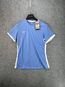 Nike Dri-FIT Slim Fit Soccer Short Sleeve Tee Women's Large Blue DH8231-448 NWT - Picture 1 of 10
