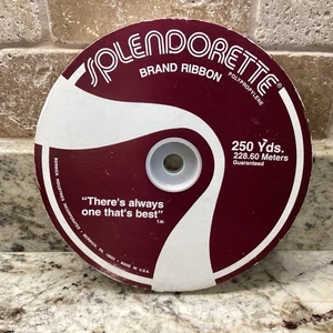 Splendorette Brand Ribbon White 250 Yards 3/4" Wide Polypropylene Made in USA - Picture 1 of 4