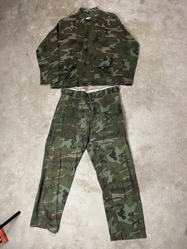Vintage 60s Cheif Hunter Camo Outfit XL 2 PC Camouflage Set Hunting Men’s - Image 1 of 4
