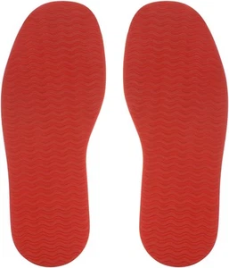 HARFINGTON 1Pair Shoe Rubber Full Sole Repair 4mm Thickness Replacement Red - Picture 1 of 5