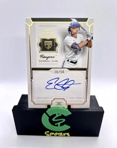 2024 Topps Definitive Collection Evan Carter RC Auto /50 #DRA-EC2 Rangers - Bild 1 von 2