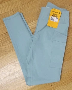 NWT! Carhartt Womens Leggings Forced Fitted Lightweight Utility Blue Suft Sz XS - Picture 1 of 11