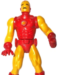 DIE CAST Metal *** Marvel Universe ToyBiz IRON MAN 1995 animated 1994 poseable - Bild 1 von 2