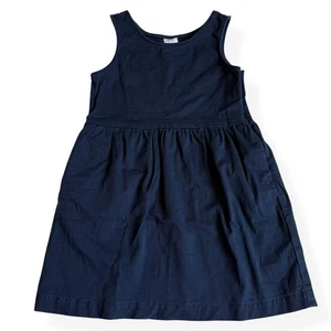 Gap Kids Navy Uniform Twill Sleeveless Dress Small 6/7 - Picture 1 of 9