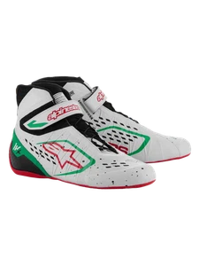 GO KART RACING Alpinestars Tech-1 KX V3 Shoes 2712124 (White Green Red) - Picture 1 of 2
