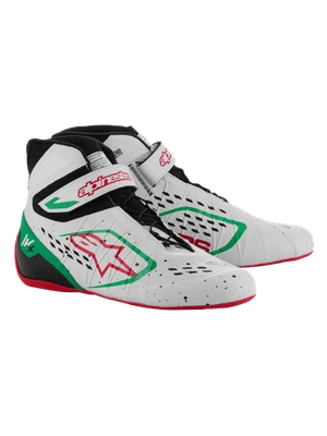 GO KART RACING Alpinestars Tech-1 KX V3 Shoes 2712124 (White Green Red) - Image 1 of 2