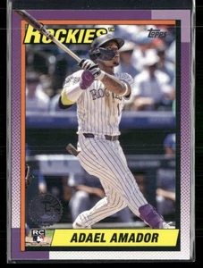 2025 Topps #T90-83 Adael Amador 1990 Topps Baseball 35th Anniversary Rockies - Picture 1 of 2
