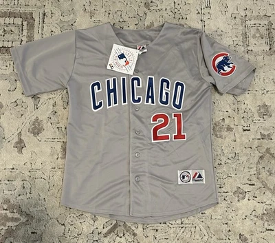 Majestic Auténtico Chicago Cubs Sammy Sosa #21 Gris Camiseta de Béisbol Para Hombre Talla: M Foto 1 de 4