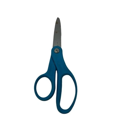 Fiskars 剪刀蓝色金属尖头蓝色手柄锋利两手工艺 — 第 1/4 张图片