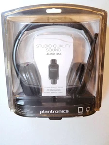 NEU Plantronics Audio 355 kabelgebundenes PC-Headset - 3,5 mm - Mikrofon für Gaming, Chat & Musik - Bild 1 von 7