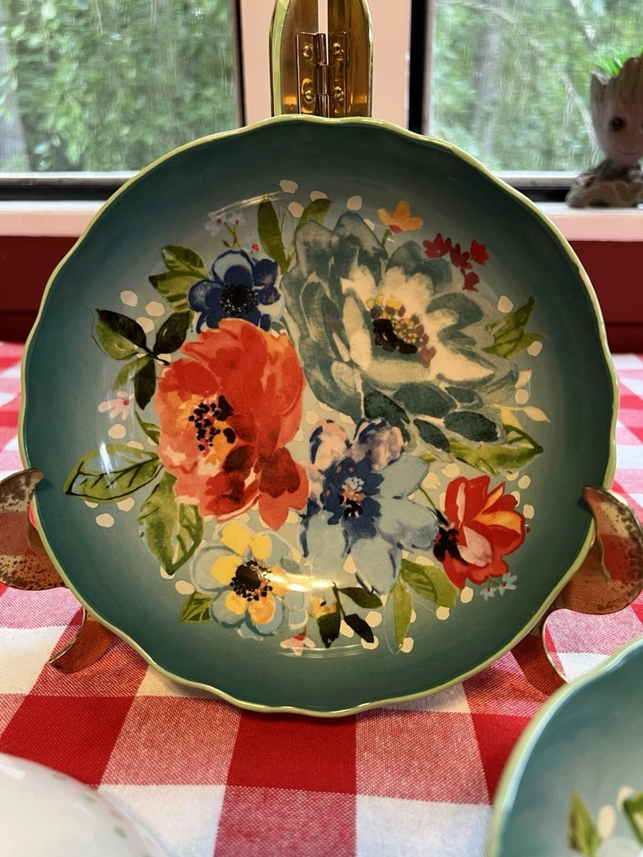 Pioneer Woman Collection посуда для салата/макаронных изделий/супа чаша No 2821 бирюзовый цвет - Изображение 1 из 3