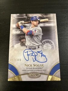 2021 Topps Tier One Nick Solak Break Out Auto #37/300 - Picture 1 of 4