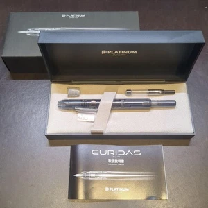 Pluma Estilográfica Platino CURIDAS Knock Azul Abismo Plumín Fino PKN-7000 - Imagen 1 de 6