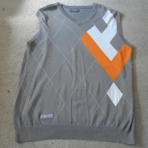 Ping Golf Sleeveless Jumper Sweater Vest Grey V Neck Men's XL READ DESC!!! - Picture 1 of 7