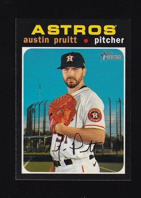 2020 Topps Heritage Austin Pruitt #681 Houston Astros - Image 1 of 2