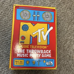 MTV Game The Throwback Music Party Quiz Board Game Open Box Missing Sticker - Picture 1 of 5
