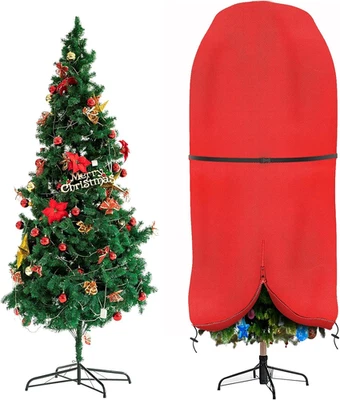 Upright Christmas Tree Storage Bag with Adjustable Straps, Xmas Tree Cover with - Image 1 of 4