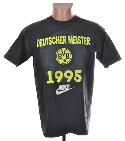BORUSSIA DORTMUND 1994/1995 CHAMPIONS FOOTBALL COTTON TEE SHIRT NIKE XL Cover