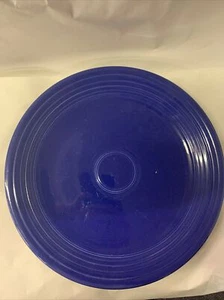 Fiesta Ware Chop Plate Older Cobalt Blue 12” Round - Picture 1 of 3