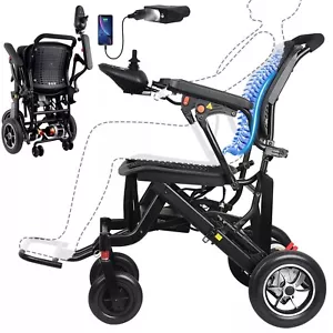 Ergonomischer Rollstuhl Elektrisch Faltbar Leicht Elektrorollstuhl(18.5KG)/15KM - Bild 1 von 8