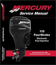 Mercury 115 FourStroke EFI Outboard Motor Service Repair Manual CD