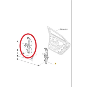 51935801 ALZAVETRO MANUAL TRASERO IZQUIERDO LANCIA YPSILON 3 (312)(2011 >) - Bild 1 von 1