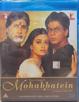 Mohabbatein - Shahrukh Khan, Aishwarya Rai Bollywood Hindi Movie Bluray Subtitle - Image 1 of 2