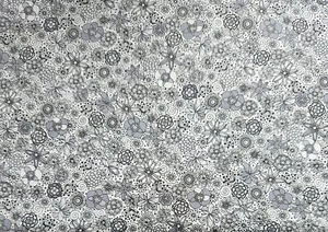 Half Metre Length Floral Flower 100%Cotton Lawn Print Fabric (B3) - Picture 1 of 1