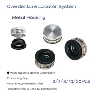 Metal Lab Processing Cap For Overdenture Locat0r Implant Abutment Dental - Picture 1 of 21