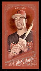 2018 Topps Allen & Ginter X Mini RED #170 Bradley Zimmer Indians 1/5 - Picture 1 of 2