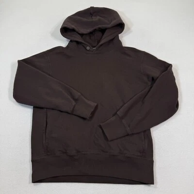 Uniqlo Sudadera con Capucha Adulto Pequeña Marrón Informal Liso Bolsillos Pullover Foto 1 de 4