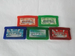 M11 UGX Gameboy Advance Pokemon Ruby Sapphire Emerald Fire Red Leaf Green set GB - Picture 1 of 1