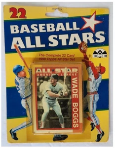 Juego Topps All Star 1990; 22 cartas (Collectors Marketing Corp) sellado de fábrica; en muy buen estado - Imagen 1 de 2