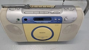 Sony CFD-E100 CD Radio Cassette-Corder Boombox W /Power Cord Fast Shipping  - Picture 1 of 7