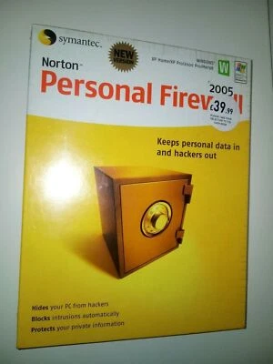 NORTON PERSONAL FIREWALL 2005 - VINTAGE SOFTWARE - NEW IN BOX - EX DISPLAY - - Image 1 of 2