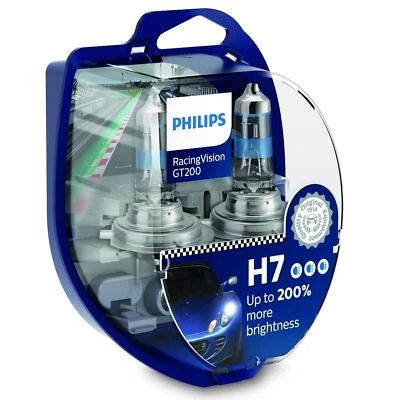 Philips RacingVision GT200 DuoBox H7 Halogen bis zu 200% mehr Licht 55W 12V - Bild 1 von 4