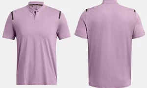 Under Armour Men's $75 Steph Curry mock neck golf polo shirt Lavender size XL #5 - Picture 1 of 7