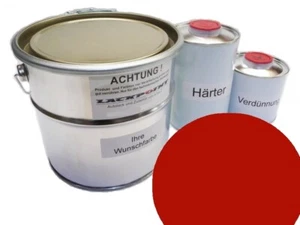 7 Liter Set 2K Autolack geeignet für Jaguar CFC Signal Red kein Wasserlack Glan - Picture 1 of 2