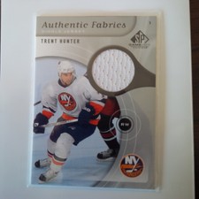 2005-06 SP Game Used Authentic Fabrics Trent Hunter New York Islanders AF-HU