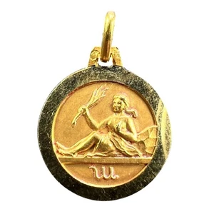 Ciondolo Vergine Zodiaco in oro giallo 18 carati francese - Foto 1 di 14