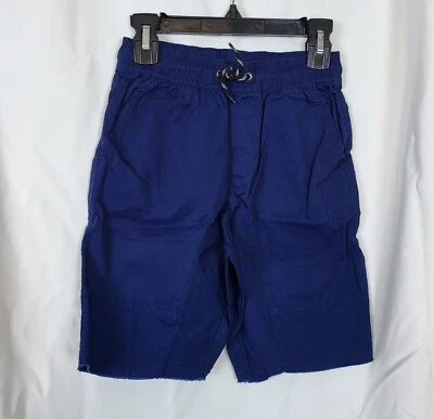 Nuevo con etiquetas Pantalones Cortos Crazy 8 Niños Azul Marino Cordón Cintura Dobladillo Crudo Algodón Talla S (5/6) Foto 1 de 4