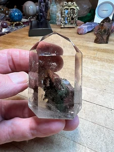 Seltene klare Quarz Kristall Phantom Garten Einschluss Laser Punkt Probe 001 - Bild 1 von 18