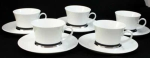 Block PLATINO 5 Cup & Saucer Sets Espana Line GREAT CONDITION - Picture 1 of 6