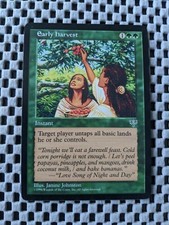 Magic MTG 1x Early Harvest English Mirage Unplayed / EX