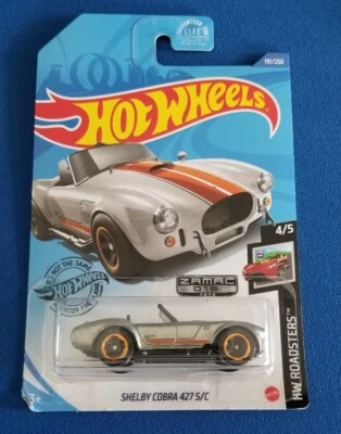 Hot Wheels 2020 ZAMAC #15 Shelby Cobra 427 S/C 191/250 HW Roadsters 4/5 Foto 1 de 4