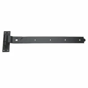 3 x Scharniere für Schuppentür aus schwarzem Stahl gekröpft 600 mm x 50 mm x 4,5 mm - Bild 1 von 1