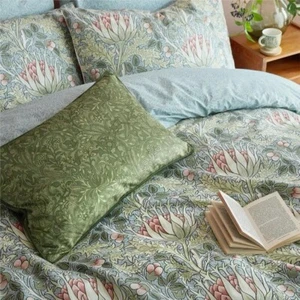William Morris Artichoke 100% Cotton Duvet Cover and Pillowcase Set - DOUBLE - Picture 1 of 9