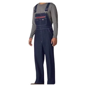 Dickies Dark Indigo Denim Classic Unisex 100% Cotton Overalls Medium/Regular - Picture 1 of 8