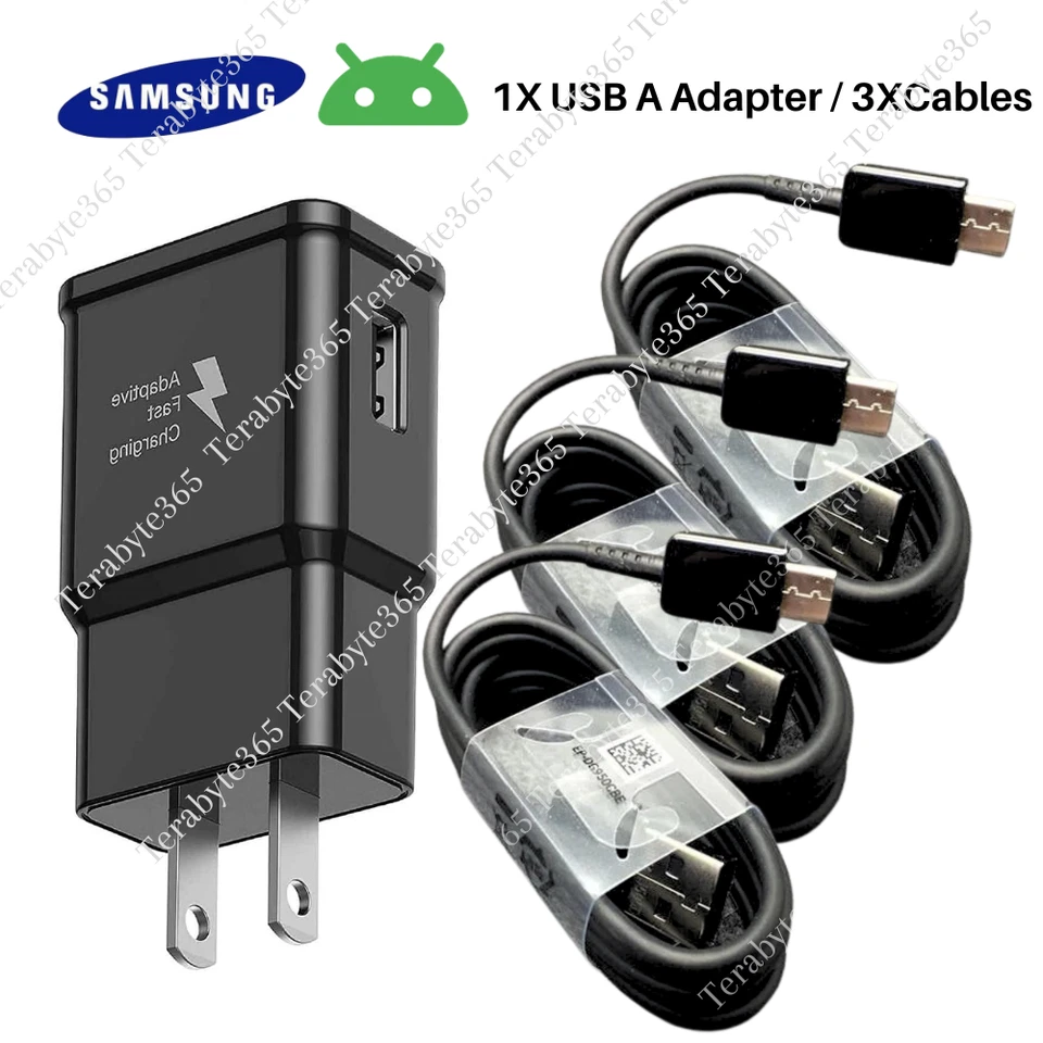 Cable cargador de coche de pared rápido tipo C USB C para SAMSUNG Galaxy S8 S9 S10Plus Note10 Foto 1 de 4