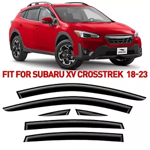 Rain Guards Vent Visors Shade for 2018-2023 Subaru XV Crosstrek SHATTERPROOF - Picture 1 of 9